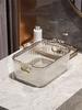 Luxury Transparent Cosmetic Storage Box, Sturdy Thick Clear Plastic Makeup Organizer, Lightweight Multi-Purpose Portable Acrylic