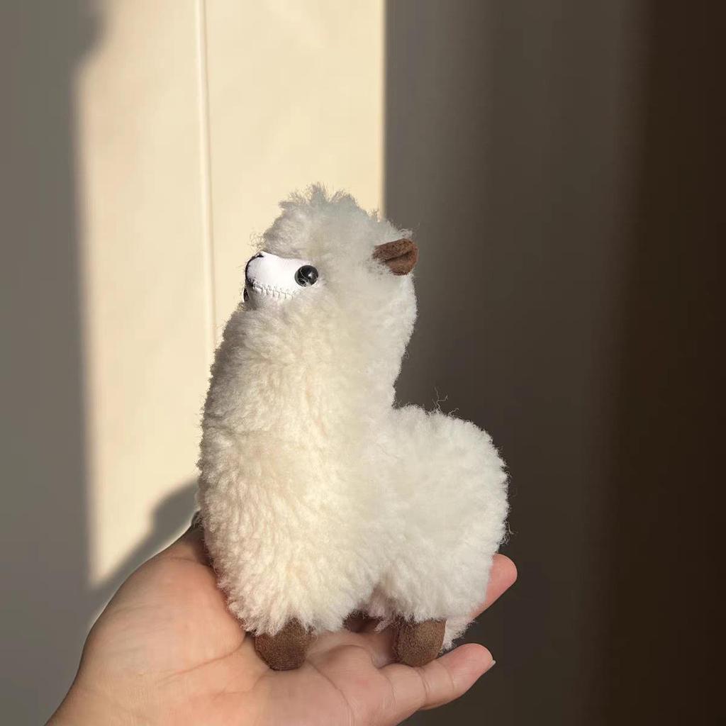 Alpaca Wool Keychain: Plush Doll Bag Charm & Hanging Ornament Gift