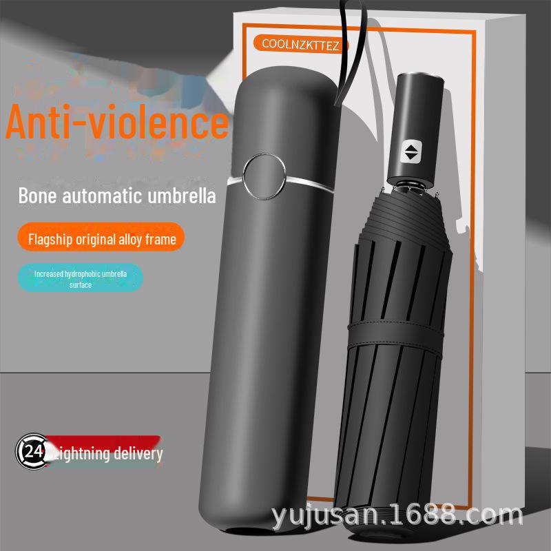 

Автоматический мужской зонт 72-Bone: Текстура цельной древесины, защита от ультрафиолета, индивидуальный логотип