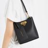 Charles & Keith Metal Buckle Versatile Pu Leather Shoulder Bag Underarm Bucket Bag Crossbody Bag Small Size Women bags Beige Black Multi CK2-10782094