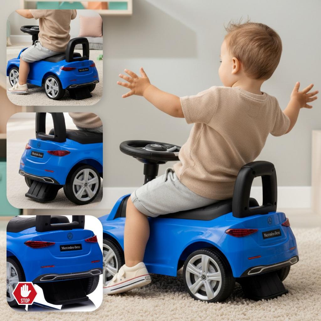 Ride-on Pusher Walker Mercedes C-Class Blue Sun Baby