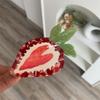 Love Acetic Acid Hair Clip French Style Fruit Hairpin Sweet Heart Strawberry Hair Claw  Travel