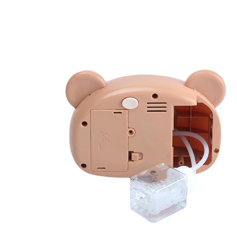 Little Piggy Bear Bubble Machine: Children's Automatic Music & Light Bubble Camera