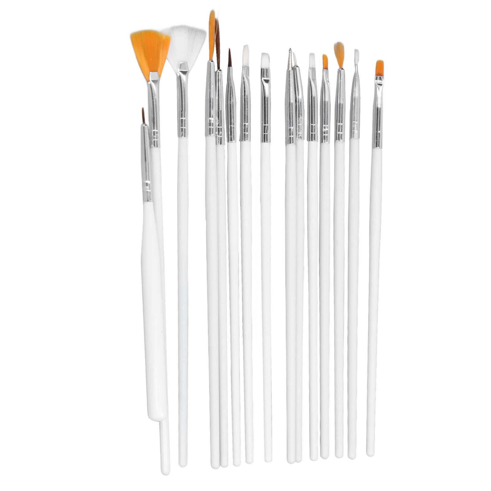 

Набор из 15 кистей для печенья Полный ассортимент Мягкая щетина Удобные ручки Легко чистить Инструменты для мастики и сахара для DIY