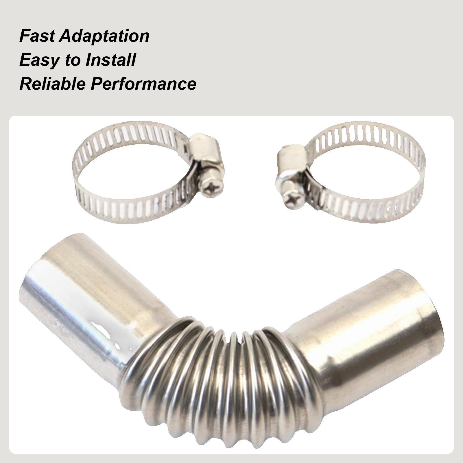 Motorcycle Exhaust Pipe Extension Tube For Air Parking Heater Temperature Resistant Air Parking Heater Elbow Exhaust Pipe For China Mainland