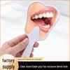 Customizable Handheld Makeup Mirror - Cute Tooth Design for Dental Promotions