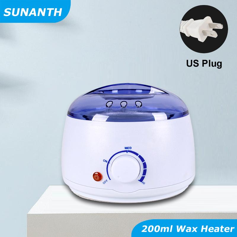 200ml Wachserhitzer Hartwachsbohnen Erhitzungs-Wachsmaschine Haarentfernung Paraffinheizgerät Enthaarungsepilierer Wachsschmelztopf für Wachsbohnen