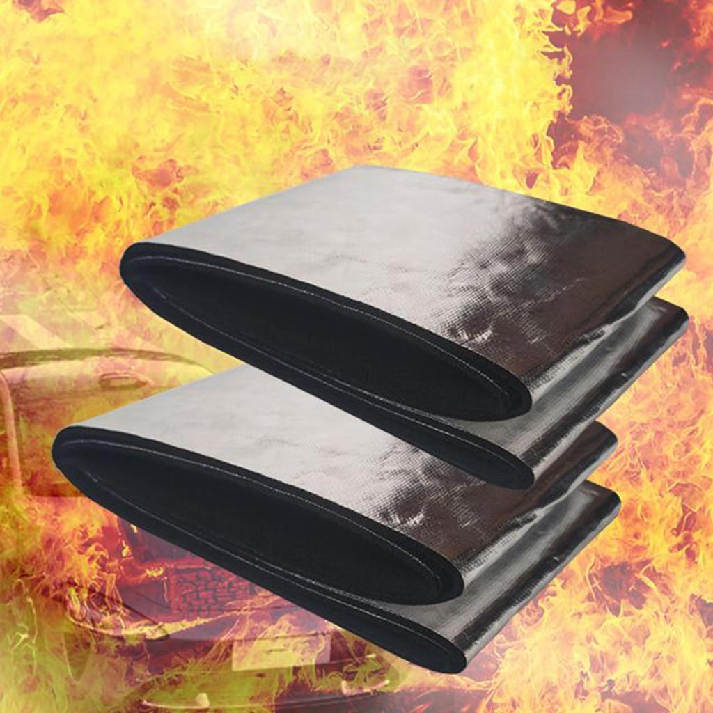 Car Battery Insulation Cover 40.16x7.09 Inch Fireproof Flexible Shield Car Insulation Pad Aluminum Foil Insulation Battery Wrap