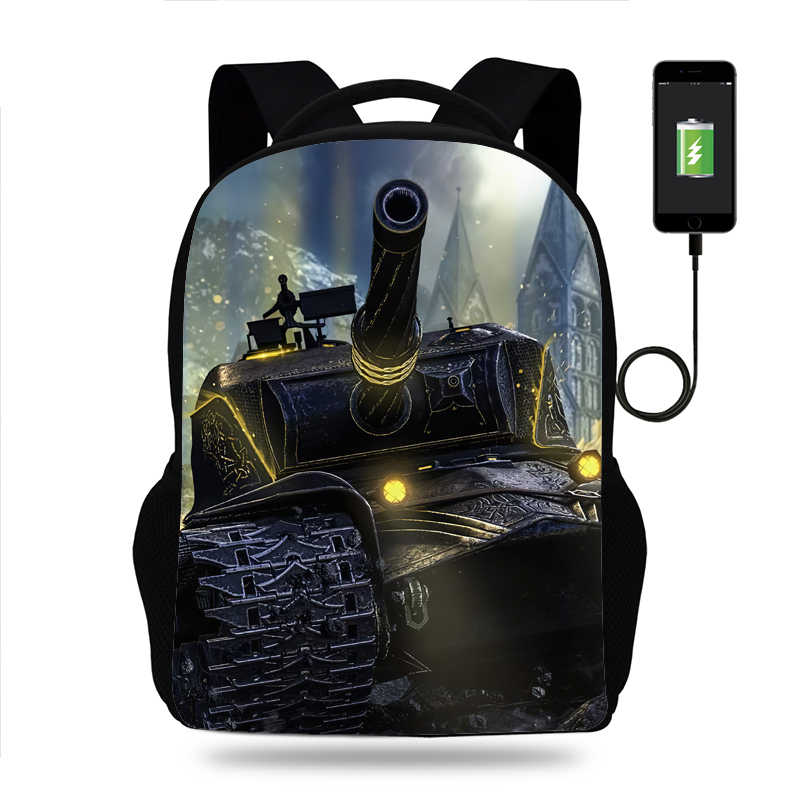 

Teenage Backpack With Usb Port School Bags For Boys Fashion Nylon Large Capacity School Backpack With Premium Durable 17 Inches