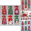 Christmas Gift Bags With Drawstring Ribbon Santa Design For Seasonal Gifts