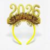2026 Tinsel Headband for Christmas and New Year Celebrations