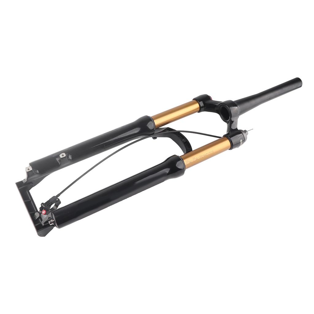 Přední vidlice Mountain 26" s tlumičem nárazů, zúžená trubka, dálkové uzamčení, zlatá