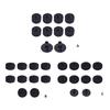 Pack Of 10 Professional Drum Felt Bottom Cover Drum Felt Bottom Covers Replacement Set For Superior Vibration Isolation