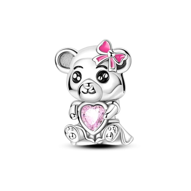 Copper Metal Pink Color Love Color Flower Colorful Drawing Board Pendant Bead Components Camera Charm Bead Components Bead Component Compatible With