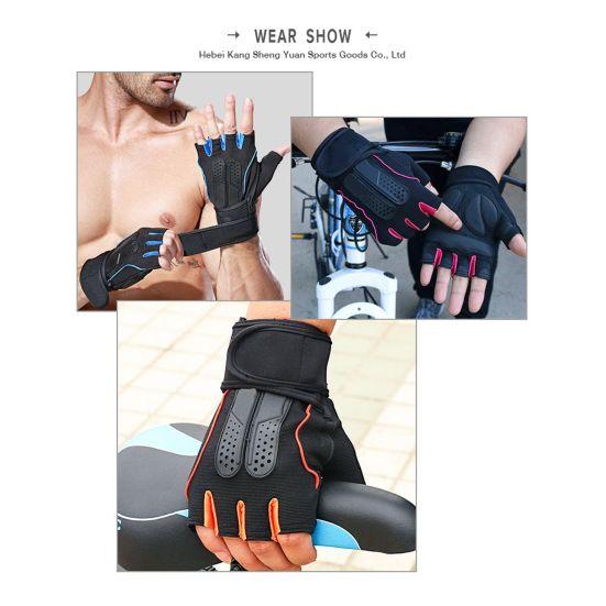 1 Paio Guanti Fitness Antiscivolo Allenamento Forza Mezza Dita Outdoor Sollevamento Pesi Allenamento Sportivo