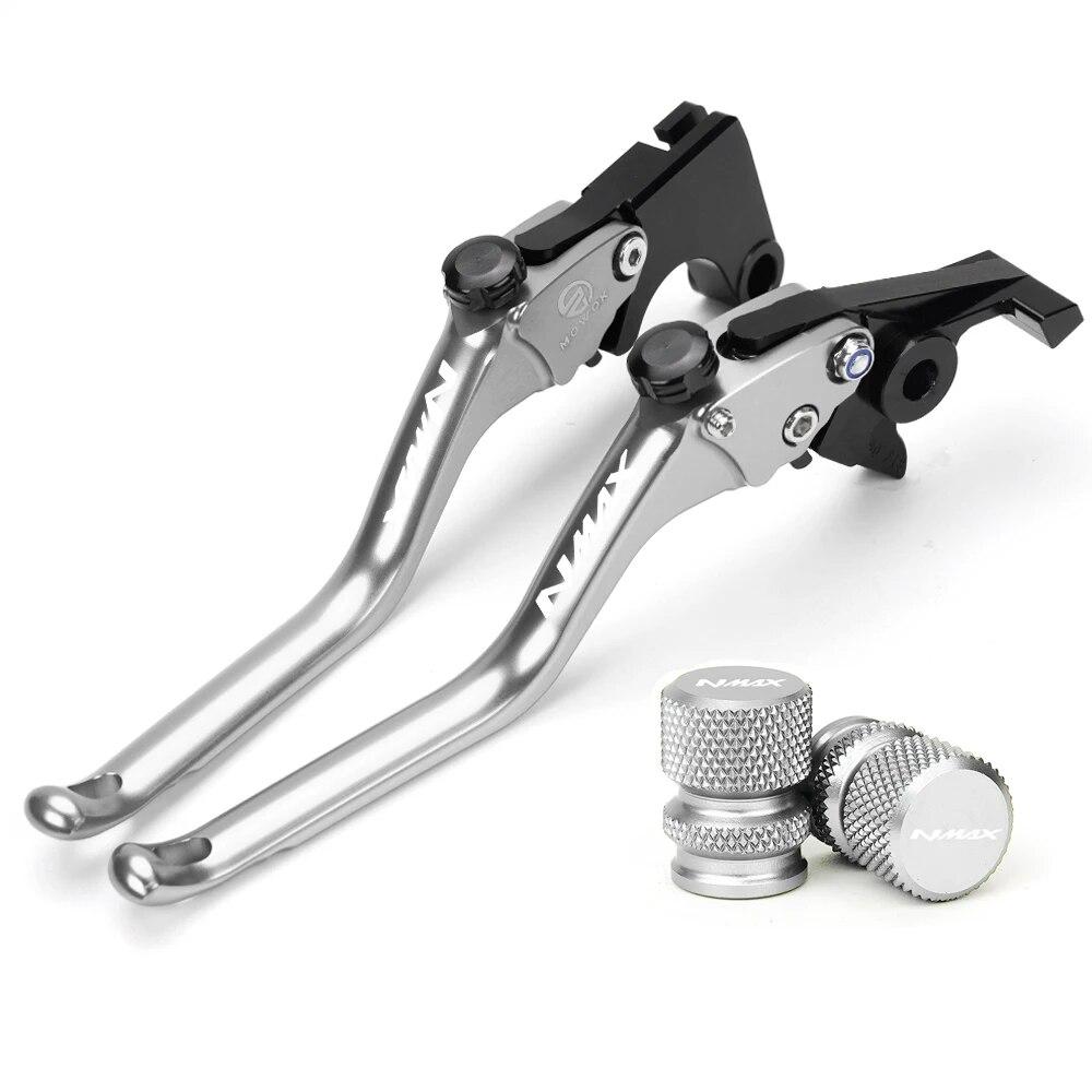 For Yamaha NMAX 160 NMAX 155 150 NMAX125 2015-  Motorcycle CNC Brake Clutch Levers Handle Brake Levers Tire Valve Caps