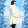 Autumn and winter new imitation mink fur coat imitation fur coat women's medium and long slim and thin hooded large size