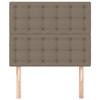 VidaXL Têtes de lit 2 pcs Taupe 90x5x78-88 cm Tissu3116752