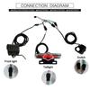 1 Set Electric Bike Front Light Rear Light Dk336 Switch Cable Bike Led Light Set E-Bike Light Switch Turn Tail Light Accessories