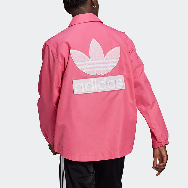 adidas Originals Jackets Men's Semi Neon Pink Lapel Moderate Other H09394