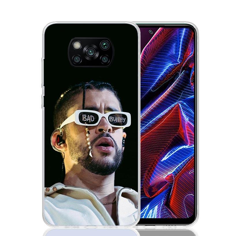 Bad Bunny X100pre Phone Case For Xiaomi Poco X7 X6 X5 Pro F7 Ultra Redmi 15C 15 13 13C 12 12C 10 10A 10C 9 9A 9C 9T Cover Poco X