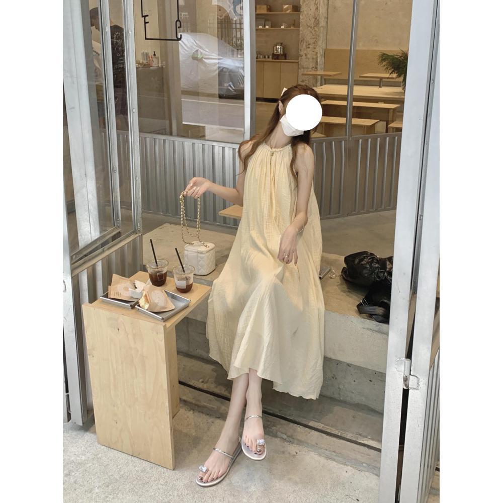 French suspender dress women's summer new seaside vacation fairy long dress temperament skirt high sense casual