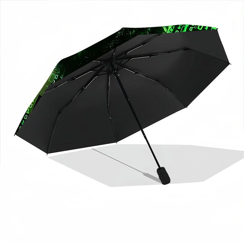 1pc The Matrix Automatic Open/Close Umbrella, Christmas Gift for Men Women, Daily Travel Outdoor Use Yy251101168