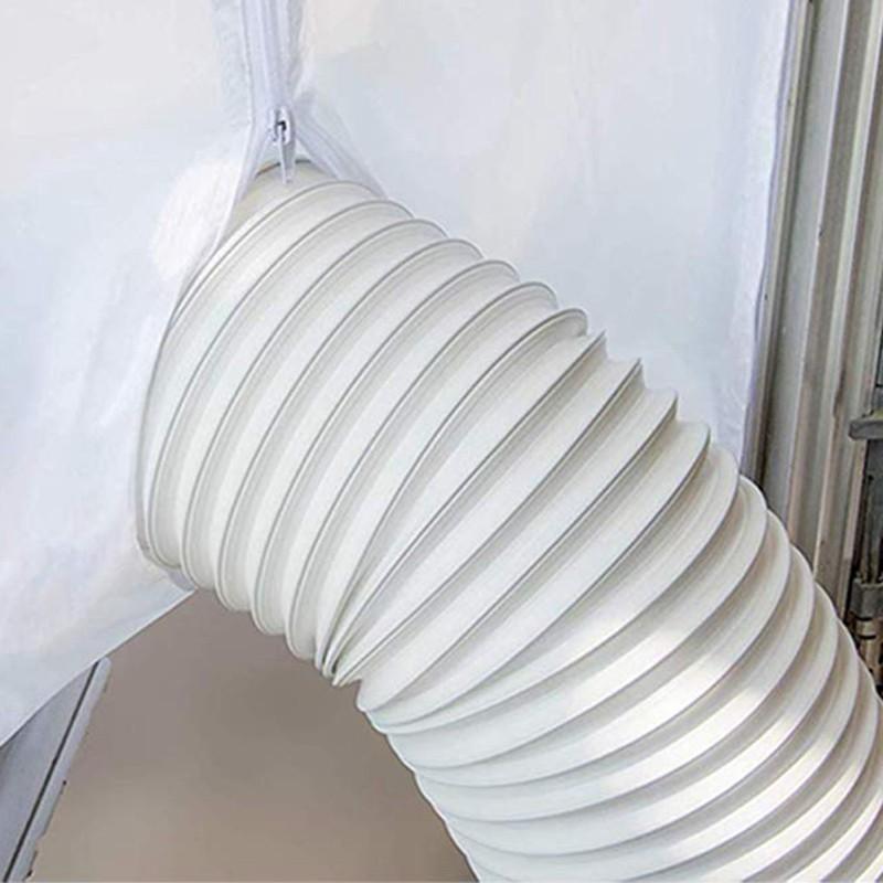 3M/5M Flexibles Stoff Versiegeltes Paneel Fensterabdichtung mit Reißverschlüssen Klebebefestigungen Haushalt Tragbare Klimaanlage