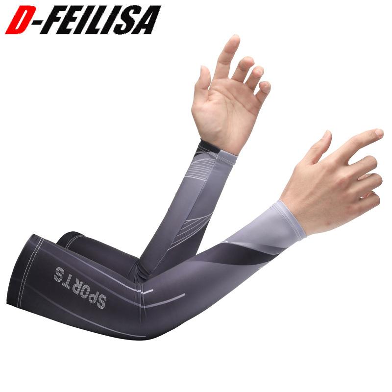 

Summer ice sleeves men s and women s sunscreen thin anti-ultraviolet ice silk sleeves breathable outdoor riding driving basketball protection One Size