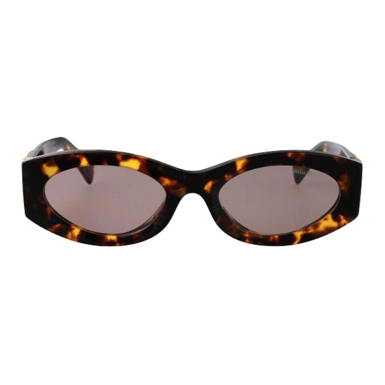MIU MIU Glimpse Sunglasses Tortoise Women Eyewear Brown 0MU-11WS-14L20I