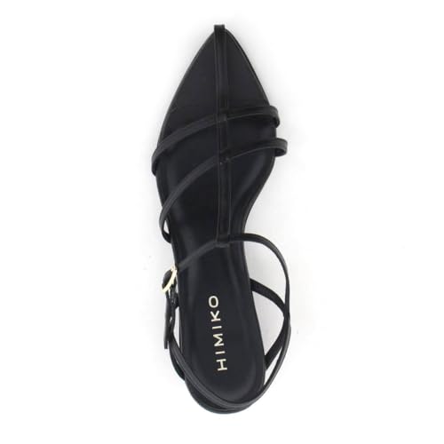 HIMIKO/Himiko/Pointed Toe T-Strap Sandals/651213 Black 230