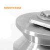 2Pcs Groove Wheel V Type Pulley Roller Stainless Steel Track Wheel Heavy Duty Groove Caster Max Load 660Lbs for Mechanical Cart