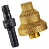 3 Size 20-35-50mm Diamond Brazed Taper Drill Bit Pagoda Drill Bit Dry Wet Drilling Core Hole Expander