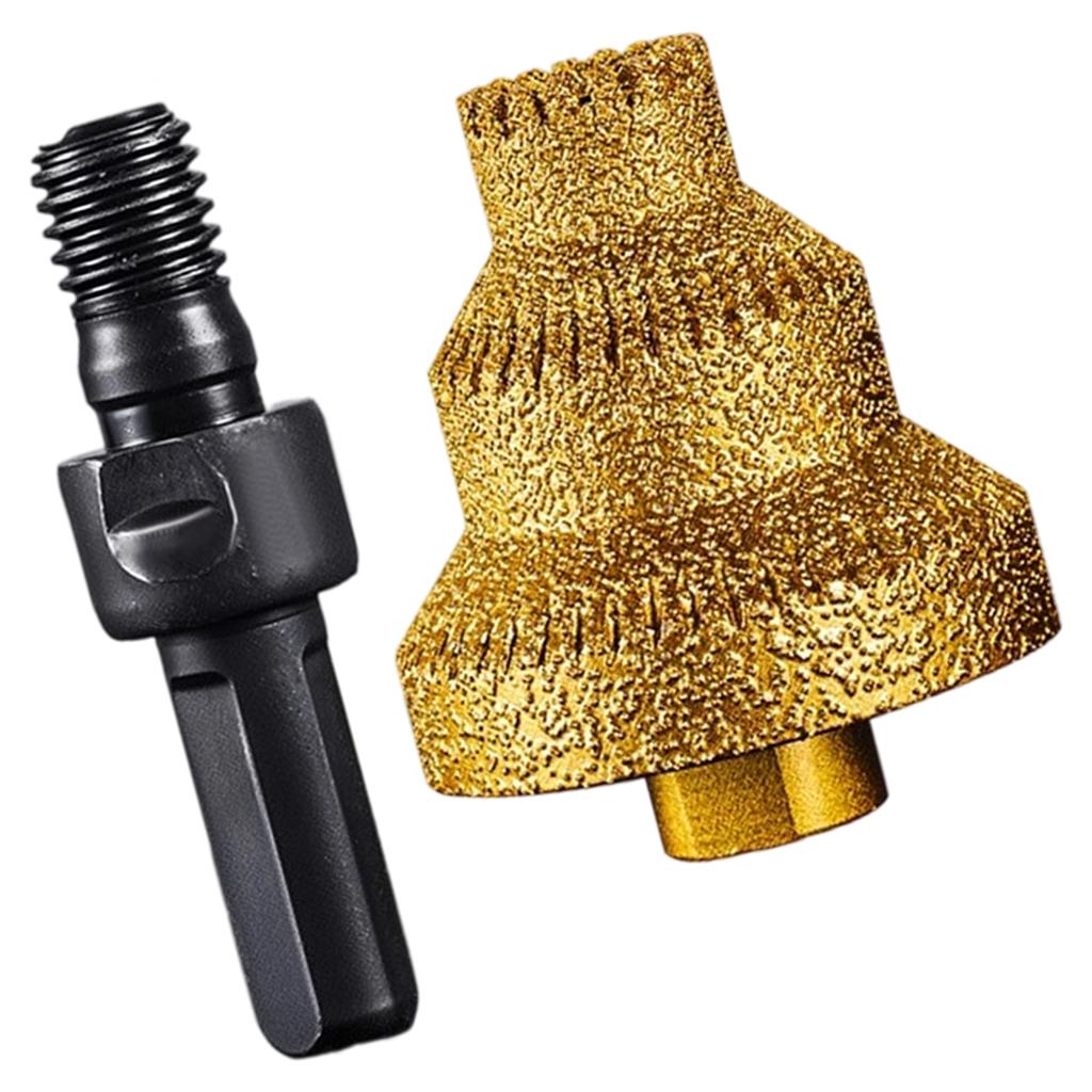 3 Size 20-35-50mm Diamond Brazed Taper Drill Bit Pagoda Drill Bit Dry Wet Drilling Core Hole Expander
