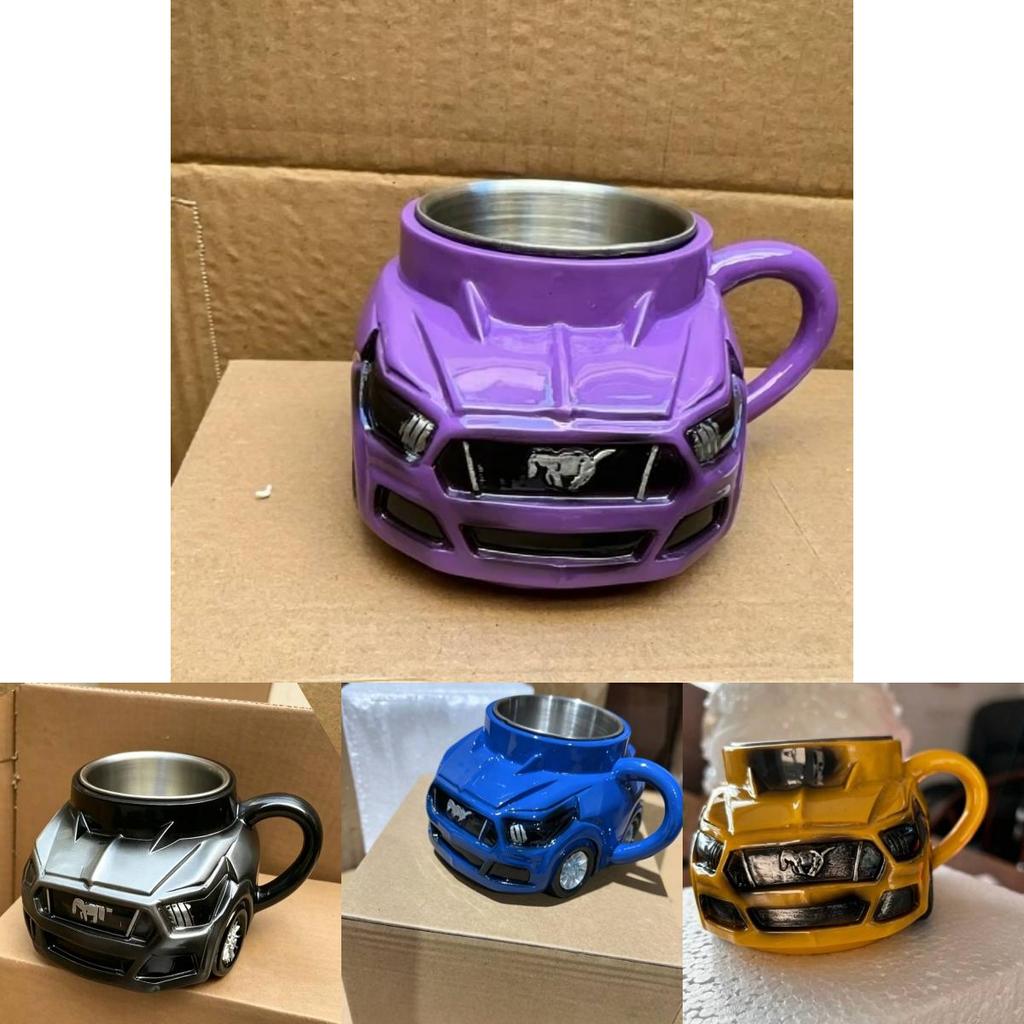 Wild Horse Resin Coffee Cup With Stainless Steel Interior For Home Tea Table And Gift Use