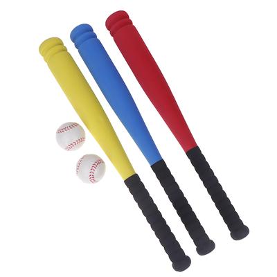 1 ks 54 cm dětská baseballová pálka + 2 ks sada míčků houba baseballová hračka pro mládež děti venkovní sporty trénink baseballová pálka míč