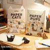 50 ks DIY Origami Papír Kočky Psi Sada Složte si Vlastní Zvířátko Řemeslo Zábava Ručně Vyráběné Umění Řemeslo Skládací Papír Roztomilý 3D Stolní Dekorace Hračka