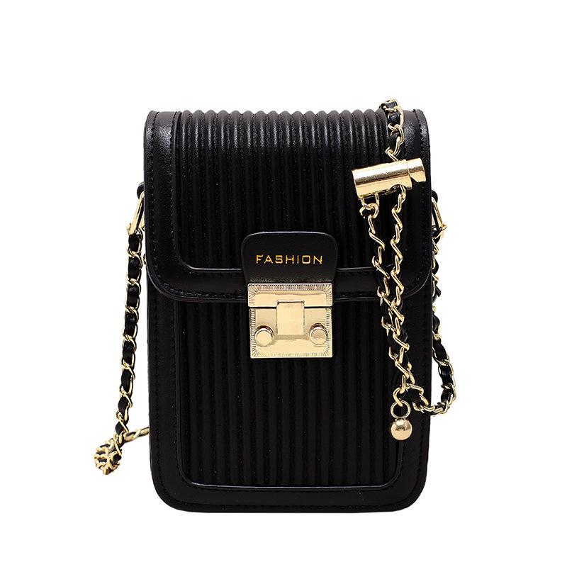 

Niche popular contrasting colors mobile phone newspaper women 2025 autumn new fashion trend shoulder bag simple versatile messenger bag чёрный