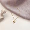 Einfache Herzform Halskette Korea Pullover Kette Zubehör Schmuck Geschenke