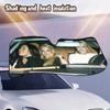 Paris Britney Lindsay Heated Windshield Sunshade Car Window Windscreen Cover Sun Shade Auto Sun Visor Car-covers