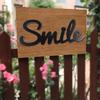 Wood Letter Word Sign Home Smile Unfinished Hanging Sign Home Wall Decoration Craft