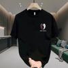 Loose Heavyweight Round Neck Short Sleeve T Shirt Angel Wings Print Unisex Casual Summer Top