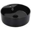 Day and Night - Day and Night Sink with Overflow 36x13 Cm Black Ceramic