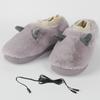 Usb Heating Slippers for Women Adjustable Temperature Warm Keeping Home Shoes Female Cute Little Monster Comfort Plush Slippers