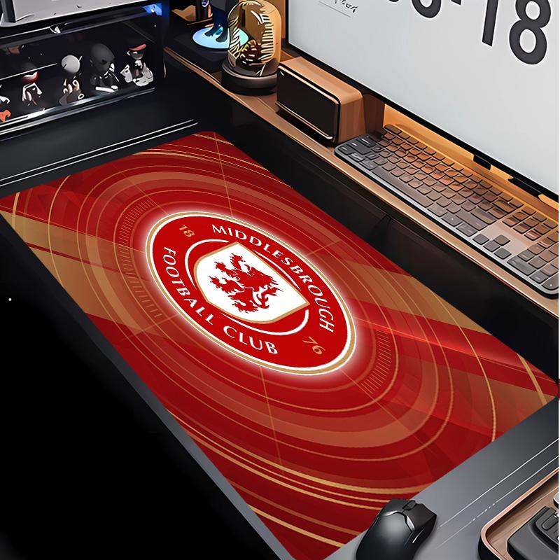 Middlesbrough Football Pattern Mouse Pad Non?Slip Rubber Base Gaming Mousepad For Desk Office Home