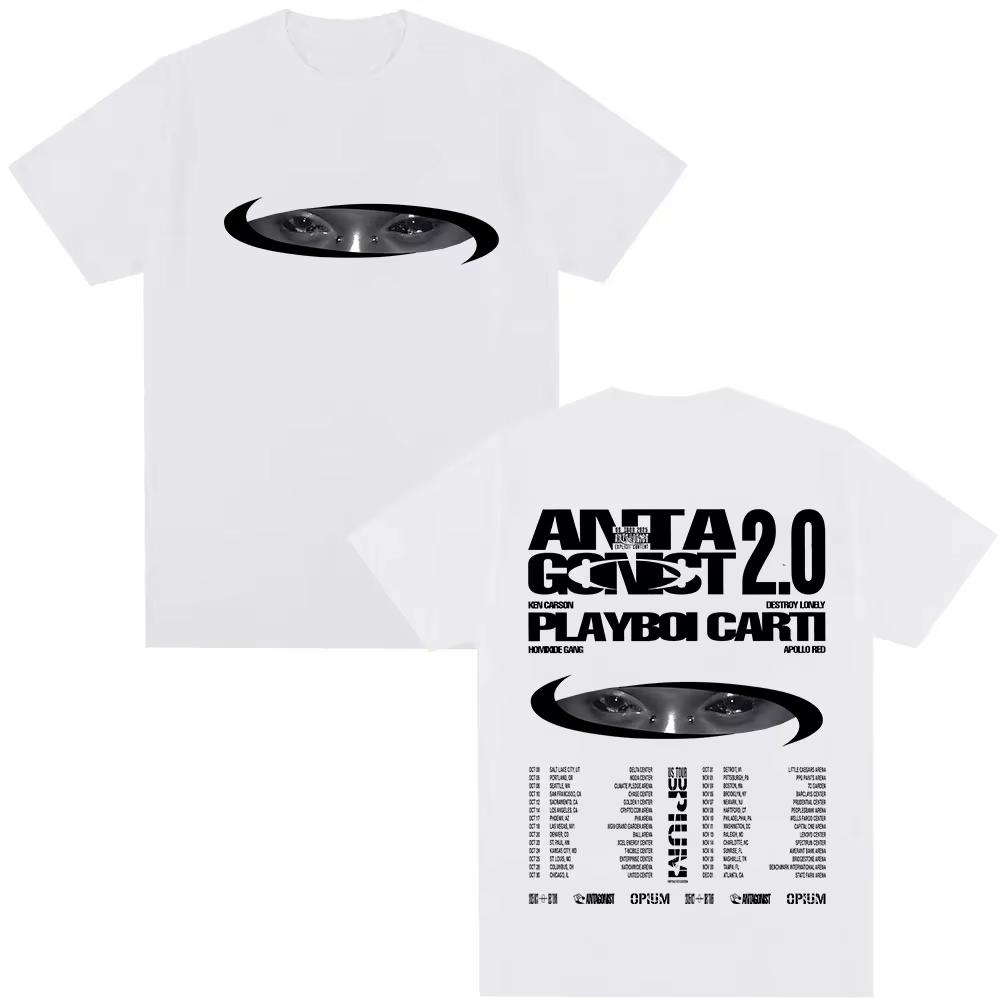 

Singer Playboi Carti Antagonist 20 Tour Album 2026 Fans TShirt Men Women Clothing Fashion Harajuku Tshirts Vintage Streetwear S