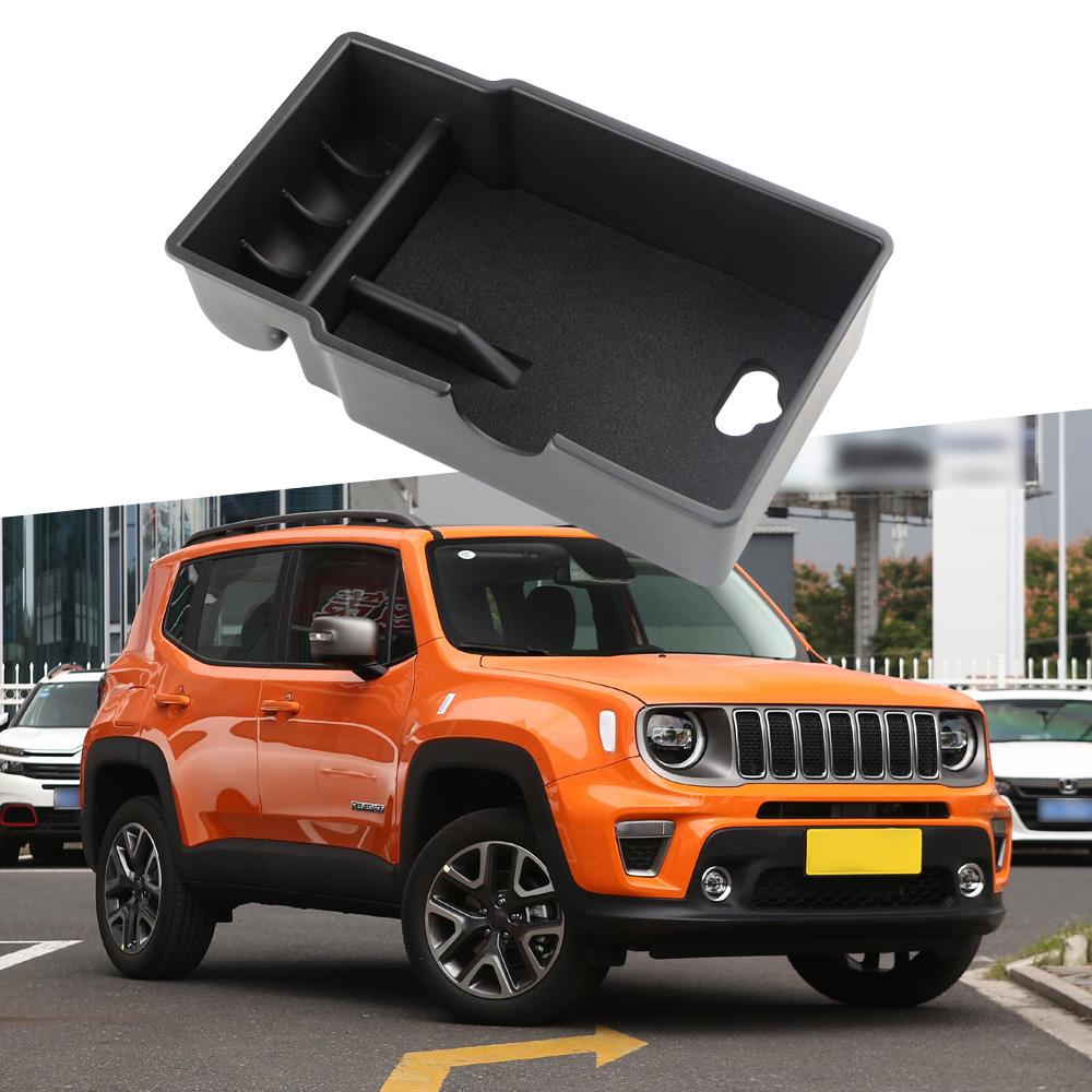 Car Armrest Storage Box for Jeep Renegade 2014 - 2023 Central Console Tray Organizer Container Stowing Case Holder Accessories