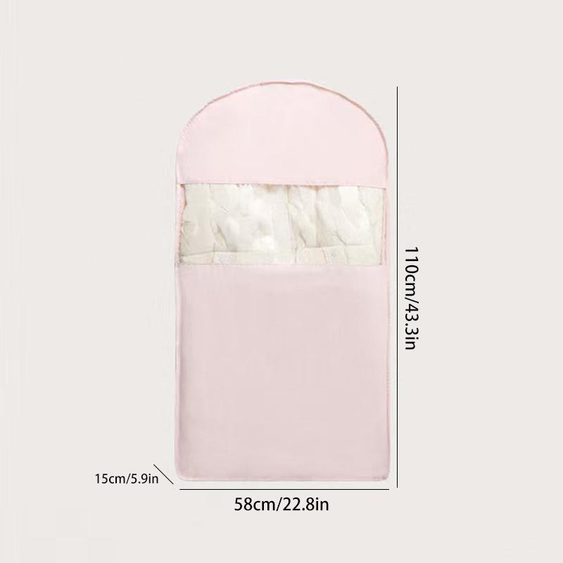 1pc Down Jacket Compressed Dust Cover Clothes Compression Hanging Bag Household Visible Clothes Storage Bag Wardrobe Organizer