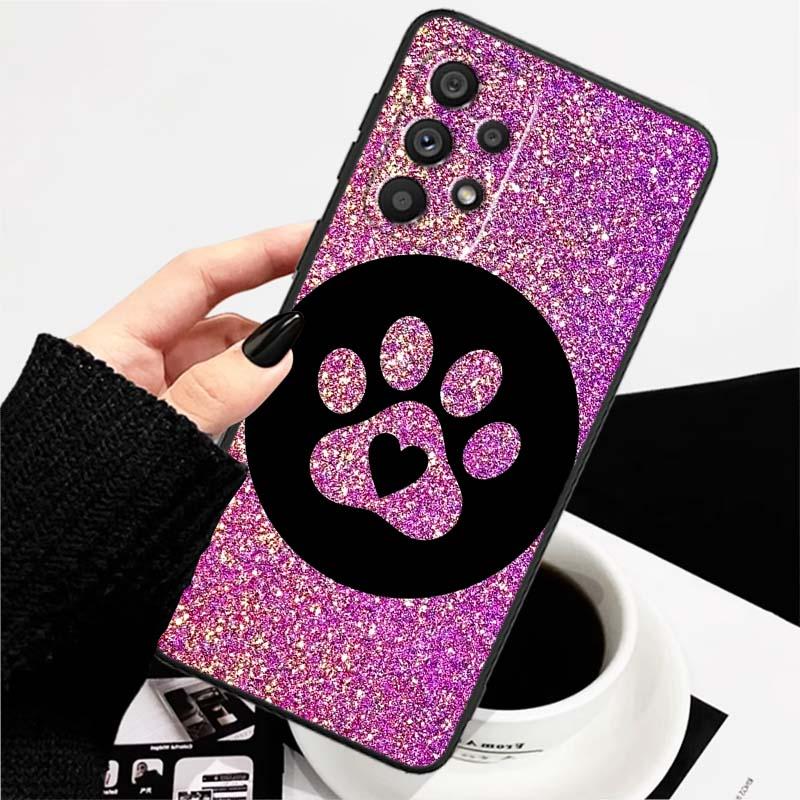 

Креативный дизайн Кошачьей лапы для Samsung A73 A72 A71 A55 A54 A53 A52 A51 A13 A22 A16 A15 A12 A14 A26 A07 5G Черный чехол для телефона Galaxy A16 5G