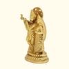 Pure Brass Radha Krishna Ji Idol, Religious Statue, Gold, Size - Standard